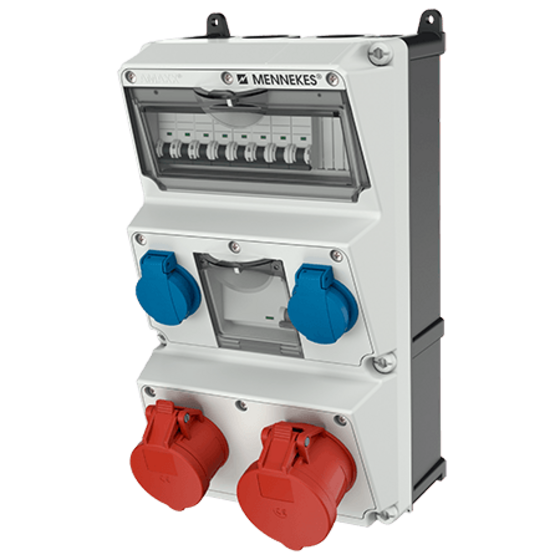 MENNEKES Caja combinada AMAXX® con interruptor diferencial tipo B 930080