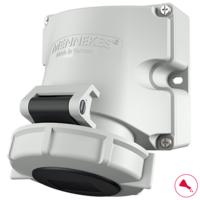 MENNEKES Base mural con TwinCONTACT 9123