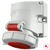 MENNEKES Base mural con TwinCONTACT 9142