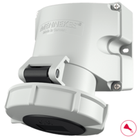 MENNEKES Base mural con TwinCONTACT 9173