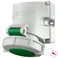 MENNEKES Base mural con TwinCONTACT 9124