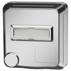 MENNEKES Base semiempotrable Cepex SCHUKO® con casilla de rotulación, aluminio blanco 4574ME