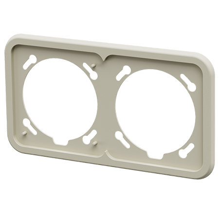 MENNEKES Marcos dobles Cepex, blanco perla 41408