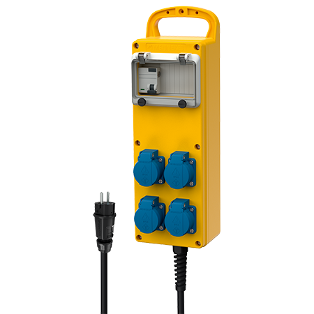 MENNEKES Base múltiple EverGUM con interruptor diferencial tipo A 70027