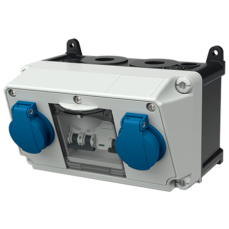 MENNEKES Caja combinada AMAXX® con interruptor diferencial tipo A 910919